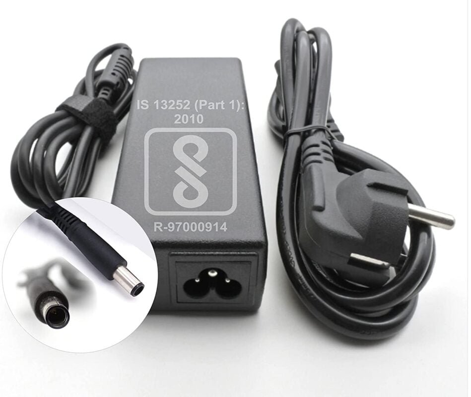 19.5V 4.62A 90w Replacement Laptop Adapter/Charger Pin Size 7.4 x 5.0 mm for Dell Inspiron 330-4279, 330-4280, 330-4281, AD-90195D, ADP-50HH, ADP-65AH B (Power Cord Included)