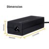 Zebronics ZEB-LA453019590H 90W Laptop Adapter with 4.5X 3mm Connector - Black - Image 2