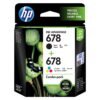 HP 678 2-Pack Black/Tri-Color Original Ink Advantage Cartridges