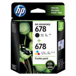 HP 678 2-Pack Black/Tri-Color Original Ink Advantage Cartridges