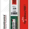 Simmtronics 2GB DDR2 Desktop RAM 800 MHz (PC 6400) with 3 Year Warranty