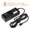 45W USB Type C Compatible Laptop Adapter with Power Cable - Image 3