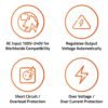 45W USB Type C Compatible Laptop Adapter with Power Cable - Image 7