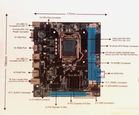Consistent H61 Desktop Motherboard