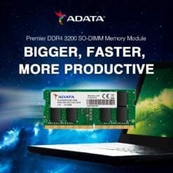Alternative view of ADATA Premier 16GB Single DDR4 3200Mhz PC4-25600 260-Pin SODIMM Memory RAM Single (AD4S320016G22-SGN)