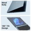 ZEBRONICS PRO Series Z NBC 5S, Intel Core 12th Gen i7 Processor 16GB RAM & 1TB SSD Laptop, 15.6 Inch (39.6CM), IPS 180° Display, Dolby Atmos, 38.5Wh Large Battery, Windows 11, Midnight Blue, 1.76 Kg - Image 3