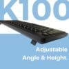 HP K100 Wired Keyboard, Quick, Comfy and Accurate, USB Plug & Play Setup,LED Indicators(7J4G1AA) - Image 4