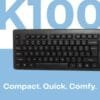 HP K100 Wired Keyboard, Quick, Comfy and Accurate, USB Plug & Play Setup,LED Indicators(7J4G1AA) - Image 2