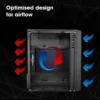Zebronics Zeb-Zium Mid-Tower Gaming Cabinet - Image 4