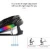 Dyazo Gaming Laptop Cooler| Laptop Cooling pad with Dual USB Powered Fan Compatible with All Notebooks 11.6, 13.3, 15.6, 17 inch with Real RGB Rim Lights (Black) - Image 4