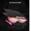 Dyazo Gaming Laptop Cooler| Laptop Cooling pad with Dual USB Powered Fan Compatible with All Notebooks 11.6, 13.3, 15.6, 17 inch with Real RGB Rim Lights (Black) - Image 3