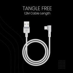 Alternative view of Portronics Konnect L POR-1403 Fast Charging 3A Type-C Cable 1.2 Meter with Charge & Sync Function for All Type-C Devices (White)