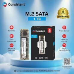 Alternative view of Consistent 1 TB M.2 PCIe 2280, with 1622MB/s Read Speed, PCIe Gen 3.0, Next Level Performance, Ultra Low Power Consumption, 5 Years Warranty.