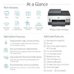 Alternative view of HP Smart Tank 790 All-in-One Auto Duplex WiFi Colour Printer with ADF and FAX, Print, Scan & Cope for Office, Multicolor Visit the HP Store