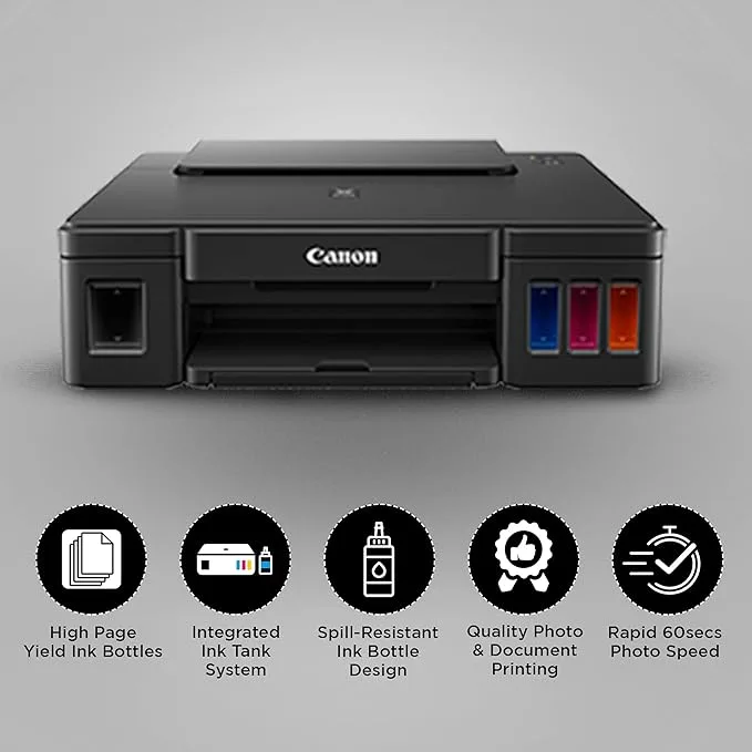 Canon PIXMA MegaTank G1010 Single Function Ink Tank Colour Printer Visit the Canon Store
