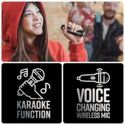 Alternative view of ZEBRONICS MELO Portable Bluetooth Speaker with 15W Output, USB, mSD, AUX, RGB, 10h Battery Backup, Passive Radiator, Voice Changing Wireless Mic, Remote Control with Integrated Mic