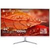 ZEBRONICS EA124 LED Monitor, 24 inch (60.4cm), 250 nits, 100Hz, FHD, 1920x1080, HDMI, VGA, Ultra Slim Bezel, Built-in Speakers, Metal Stand, Wall Mountable