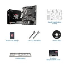 Alternative view of MSI A520M-A PRO Motherboard (AMD Ryzen 3000 3rd Gen AM4, DDR4, M.2, USB 3.2 Gen 1, HDMI, Micro ATX) Visit the MSI Store