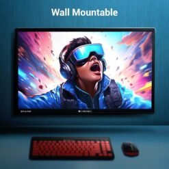 Alternative view of ZEBRONICS PA124 24" LED Monitor, 75Hz Refresh Rate, HDMI, VGA, FHD 1920x1080, 250nits Brightness, Built-in Speakers, Slim Design