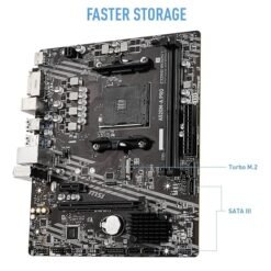 MSI A520M-A PRO Motherboard (AMD Ryzen 3000 3rd Gen AM4, DDR4, M.2, USB 3.2 Gen 1, HDMI, Micro ATX) Visit the MSI Store