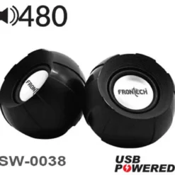Alternative view of Frontech SW-0037 3 W Laptop/Desktop Speaker  (SKY BLUE, White, Stereo Channel)