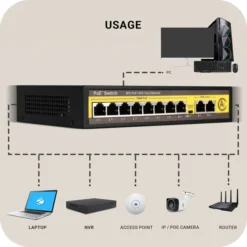 Alternative view of Zebronics ZEB-8PPM2UM 8-Port Switch