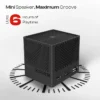 Kube 5W Portable BT 5.3V Speaker With In-Built Mic- Black (LBS-702) - Image 3