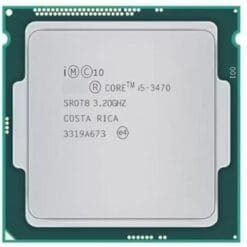Alternative view of Core i5-3470 (i5 3rd Generation) Desktop Processor with Free CPU Cooling Fan, 3.2 GHz Quad-Core, 6 MB Cache, LGA 1155 Socket, HD Graphics 2500
