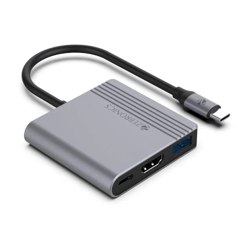 ZEBRONICS TA150 PRO 3 in 1 Type C Multiport