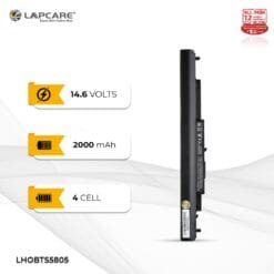 Alternative view of Lapcare HS04 Laptop Battery (LHOBTS5805) for HP 240 G4, 250 G4, 255 G4 & HP 15-AY, 15-AC Series | 4-Cell, 2200mAh, 14.8V