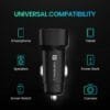 Portronics Car Power 80 - 80W Dual Port Fast Car Charger (Type-C PD 45W + USB 35W) - Image 7