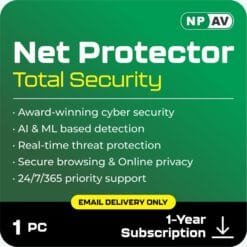 Net Protector Antivirus for PC Total Security 2026, 1 PC, 1 Year