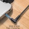 Procare 65W Laptop Charger for HP EliteBook 840-G5 840-G4 850-G4 820-G4 840-G3 850-G3 820-G3 745-G3 725-G3 755-G3 725-G3 725-G4, Output 19.5V 3.33A, Pin:4.5×3.0mm (Blue Tip) - Image 3