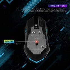 Alternative view of ZEBRONICS-Transformer-M2 with a High-Performance Gold-Plated USB Mouse: 6 Buttons, Multi-Color LED Lights,High-Resolution Sensor with max 3600 DPI, and DPI Switch(Black)