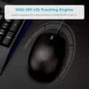 RAPOO N100 Wired USB Mouse, 3 yr Warranty, 1600 DPI Optical Tracking, Ambidextrous PC/Mac/Laptop - Black - Image 6