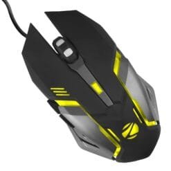 ZEBRONICS-Transformer-M2 with a High-Performance Gold-Plated USB Mouse: 6 Buttons, Multi-Color LED Lights,High-Resolution Sensor with max 3600 DPI, and DPI Switch(Black)