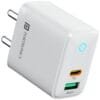 Portronics Adapto 35B Dual Port 35W Fast Charger (Type-C PD + USB Mach)