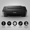 Canon PIXMA E470 All in One (Print, Scan, Copy) WiFi Ink Efficient Colour Printer - Image 3