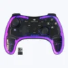 Zebronics ZEB-Max Link Wireless Gamepad with Transparent Body, RGB LED, 2.4GHz USB Receiver, Dual Vibration & Turbo Mode (Black)