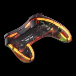 Alternative view of Zebronics ZEB-Max Link Wireless Gamepad with Transparent Body, RGB LED, 2.4GHz USB Receiver, Dual Vibration & Turbo Mode (Black)