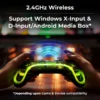 Zebronics ZEB-Max Link Wireless Gamepad with Transparent Body, RGB LED, 2.4GHz USB Receiver, Dual Vibration & Turbo Mode (Black) - Image 3