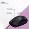 Zebion Dazzle USB Optical Mouse - High Precision & Ergonomic Design - Image 5