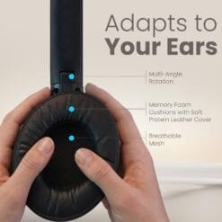Alternative view of Portronics Muffs M8 Wireless ANC Headphones | Buy Online - IT Portal