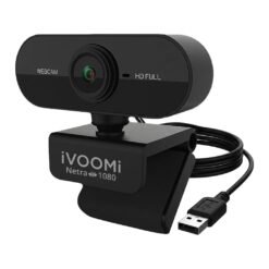 iVOOMi Full HD 1080P 30 FPS Webcam for PC, Auto-Light Balance, 5P FHD Lense, 2.0MP CMOS Sensor, Meetings and Streaming, Auto-Exposure, Built-in Mic for Microsoft Teams, Google Meet, Zoom and More