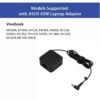 ASUS 45W 20V Laptop Charger Adapter with 4.0mm Pin Compatible for VivoBook X540 X412 and M509 Models 45 W Adapter - Image 3