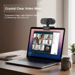 Alternative view of iVOOMi Full HD 1080P 30 FPS Webcam for PC, Auto-Light Balance, 5P FHD Lense, 2.0MP CMOS Sensor, Meetings and Streaming, Auto-Exposure, Built-in Mic for Microsoft Teams, Google Meet, Zoom and More