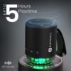 Portronics Soundpot Pro 20W Portable Bluetooth Speaker with in Built Mic, Immersive Sound, Upto 5 Hours Playtime, Ambient LED Light, TWS Mode, Bluetooth V5.3, USB Port, Type C Fast Charging(Black) - Image 4
