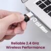Portronics Wiplug 150 WiFi USB Mini Adapter Supports Wireless Data Upto 150 Mbps, Hotspot Adaptor, IEEE 802.11 b/g/n Support,Advanced WPA/WPA2 Security Encryption, Plug & Play Setup (Black) - Image 4