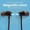 Portronics Harmonics Z12 in Ear Bluetooth Neckband with Metallic Built & Hall Switch(ON/OFF),Upto 35 Hours Playtime, Gaming/Music Mode, Low Latency, Bluetooth Version 5.3V, Type C Fast Charging(Black) - Image 5