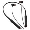Portronics Harmonics Z12 in Ear Bluetooth Neckband with Metallic Built & Hall Switch(ON/OFF),Upto 35 Hours Playtime, Gaming/Music Mode, Low Latency, Bluetooth Version 5.3V, Type C Fast Charging(Black)